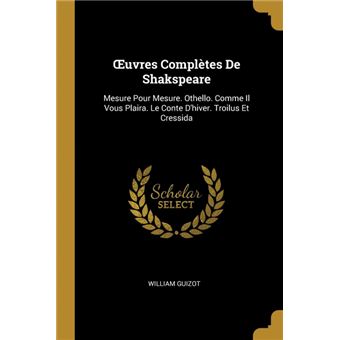 ouvres Complètes De Shakspeare Paperback -