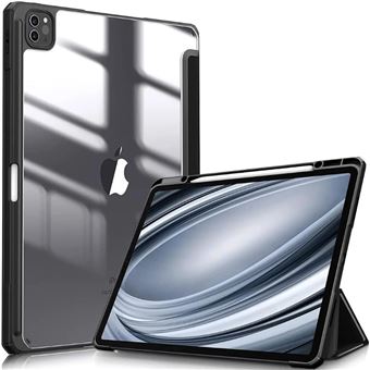 Capa Crystal Folio Antiimpacto para Ipad Pro 13 M4 2024 | Preto - 1