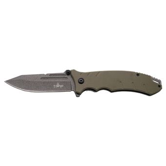 Faca Assistida Third K2778Tn Punho de Camelo G10 7Cr17Mov de Chapa de Aço Banhado em Titânio Grey Gun de 9 5 cm - 1