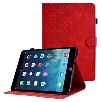Capa PU função de ativação/desativação automática, à prova de queda com suporte e suporte de cartão Magunivers para iPad Mini/Mini 2/mini 3/mini 4 - vermelho - 1
