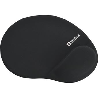 Tapete de Rato Sandberg Gel Mousepad with Wrist Rest | Preto - 1