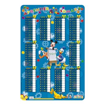 Base Didática ERIK Ldpp-208 | Aprender A Somar Mickey Clubhouse | 60X40cm - 1