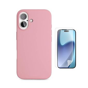 Kit Película Hydrogel Frente + Capa Silicone Líquido PHONECARE para Apple iPhone 17 | Rosa - 1