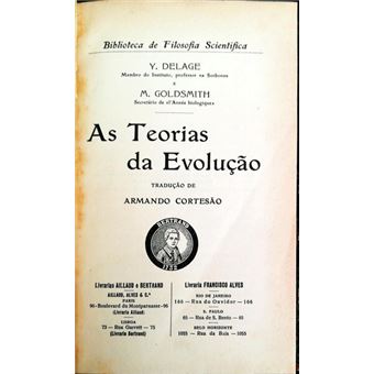 As teorias da evolução. - 1