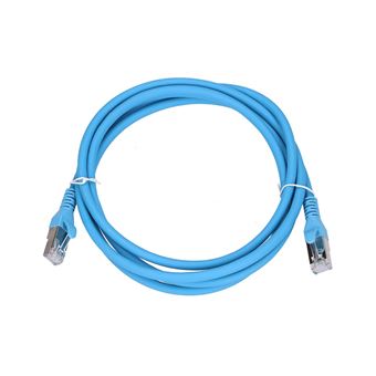 Cabo de Rede Extralink LAN Patchcord Kat.6A S/FTP 2m Cabo de cobre de par trenzado, 10Gbps | Azul - 1