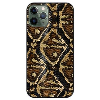 Capa Hapdey para iPhone 11 Pro Design Textura de Pele de Cobra em Silicone Flexível e TPU Preto - 1