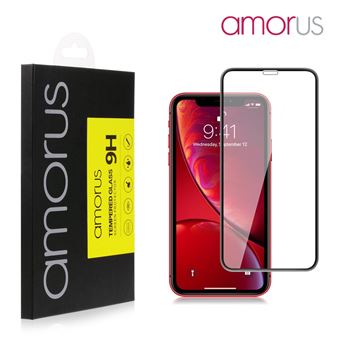 Protetor de Ecrã de Vidro Temperado Magunivers 3D curved preto para Apple iPhone XR 6.1 inch