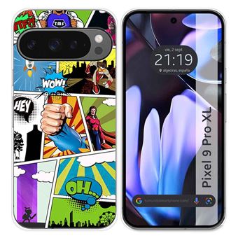 Capa de Silicone TUMUNDOSMARTPHONE para Google Pixel 9 Pro XL 5G | desenhos cômico - 1