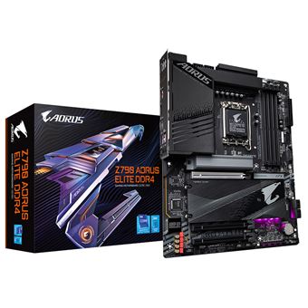 Motherboard GIGABYTE Z790 AORUS ELITE DDR4 | Preto - 1
