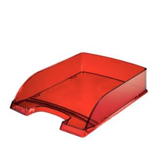 bandeja de papel Leitz 52260028  Poliuretno Vermelho, Transparente - 1
