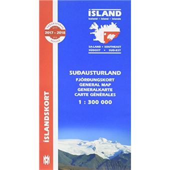South East Iceland Map 1300 000 By H H Hansen - 1