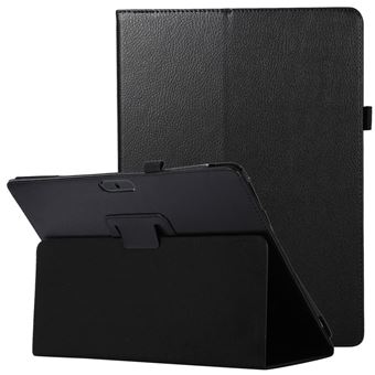 Capa PU à prova de choque, textura litchi com suporte dobrável, preto Magunivers para Microsoft Surface Pro 8 - 1