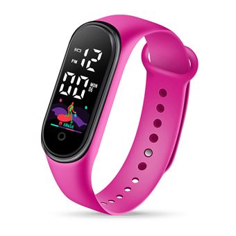 Pulseira Desportiva CO-Phénix para Crianças | À Prova D'água | Vermelho Rosa 25 - 1