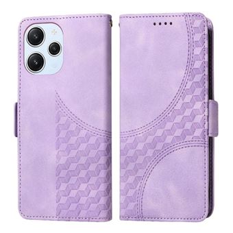 Capa FLOODKING para Xiaomi Redmi 12 4G/5G | Design Acolchoado | Couro PU Premium | Roxo - 1