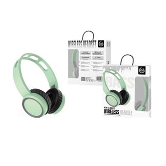 Auscultadores Wireless e com Fio KM KM-CS002 - Verde - 1