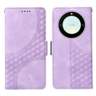 Capa FLOODKING para Honor X9A 5G | Design Acolchoado | Couro PU Premium | Roxo - 1