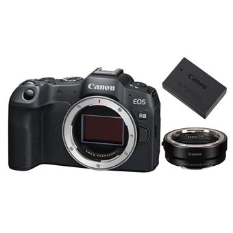 Canon EOS R8 Body+EF-EOS R Mount Adapter+ LP-E17 Battery - 1