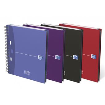 Caderno e Bloco de Notas Oxford 100100314 | Roxo, Azul, Vermelho - 1