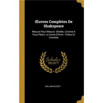 ouvres Complètes De Shakspeare Hardcover