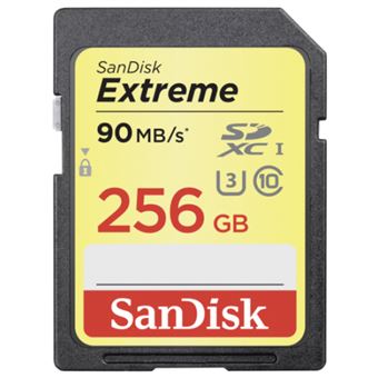 Sandisk 256GB Extreme SDXC U3/Class 10