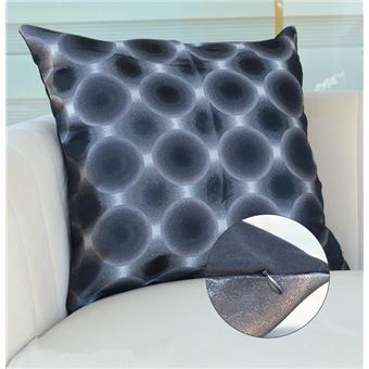 Capa de Almofada BOD HOME | Tecido Jacquard de Circos | Preto | 45x45cm - 1