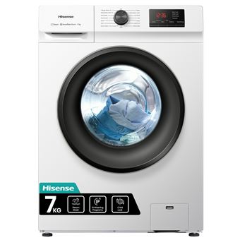 Máquina de Lavar Roupa Hisense WFVB7012EM | 7 Kg | 1200 RPM | D | Branco - 1