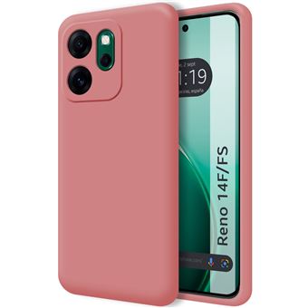 Capa Tumundosmartphone de silicone líquido ultramacio para Oppo Reno 14 FS / 14FS 5G | rosa - 1