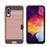 Capa Magunivers para Samsung Galaxy A50 e TPU Híbrido com Slot para Cartão Ouro Rosa_0