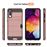 Capa Magunivers para Samsung Galaxy A50 e TPU Híbrido com Slot para Cartão Ouro Rosa_3