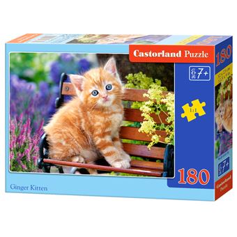 Puzzle Castorland Gato Ginger Kitten 180 Peças - 1