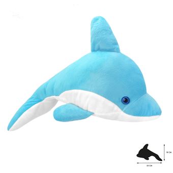 Peluche Wild Planet All About Nature - Golfinho Azul com som - 1