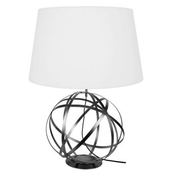 Candeeiro de Mesa Tosel Globe Junon | 50 cm | 1 Luzes - Antracite - 1