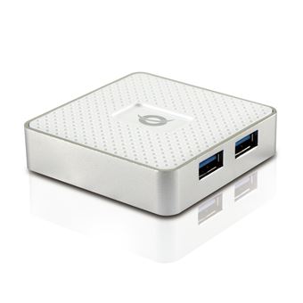 Hub de interface Conceptronic HUBBIES03W USB 3.2 Gen 1 (3.1 Gen 1) Type-A 5000 Mbit/s Branco