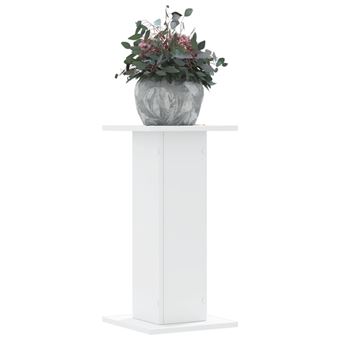 Suportes para plantas vidaXL | 2 peças | 30x30x60 cm | derivados madeira branco - 1