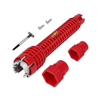 Ferramenta de Canalizador Goeik para Apertar e Desapertar Torneiras - Vermelho - 1