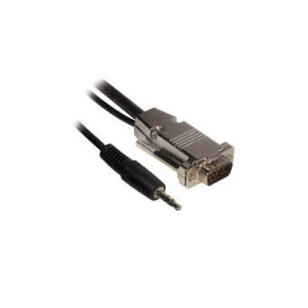 C2G 75ft Plenum-Rated HD15 M/F UXGA Extension Cable w/ 3.5mm Audio - 1