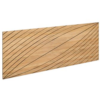 Cabeceira de Cama Box Furniture | Pinho Maciço | Folhas | Profundidade 1,8cm | 160x60cm - 1