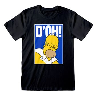 T-Shirt Unissexo The Simpsons Doh | Preto | XL - 1
