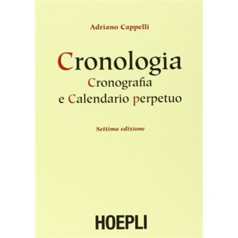 Cronologia, Cronografia E Calendario Perpetuo - 1