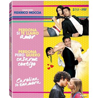 Federico Moccia Pack : Scusa ma ti chiamo amore+ Scusa ma ti voglio sposare+ Amore 14 / Perdona Si Te Llamo Amor + Perdona Pero Quiero Casarme Contigo + Carolina Se Enamora (3Blu-ray) - 1