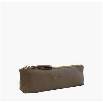 Estojo Bi-Joy M em Pele Taupe - 1