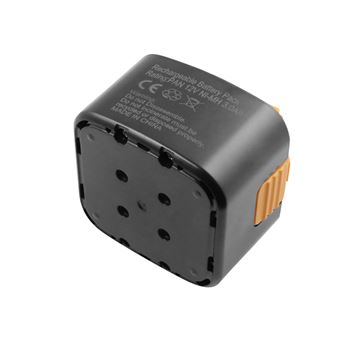 Bateria Avizar Ni-MH para Ferramenta Panasonic EY9200B / EY3502FQMKW | 12V 3000mAh 36Wh | Preto / Laranja - 1