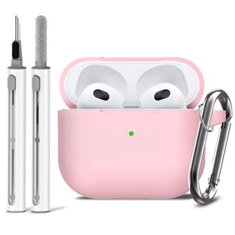 Kit de Limpeza e Capa em Silicone Antiimpacto para Apple AirPods Pro 2ª Ger USB-C | Rosa - 1