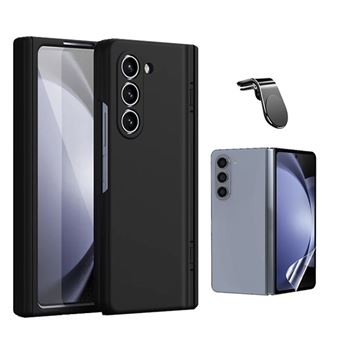 Kit Película Hydrogel Full Cover Frente + Capa Silicone Líquido + Suporte Magnético L Phonecare para Samsung Galaxy Z Fold6 | Preto - 1