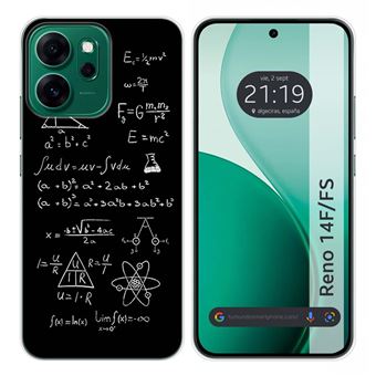 Capa Tumundosmartphone de silicone para Oppo Reno 14 FS / 14FS 5G | Design Fórmulas Desenhos - 1