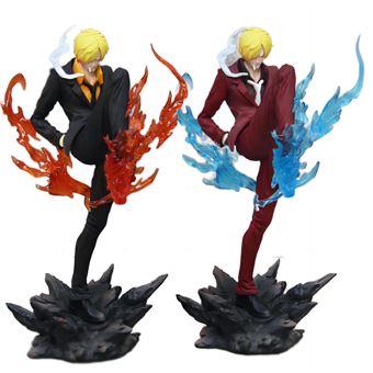 Figura Anime One Peace DUDAO  Vinsmoke Sanji 24 RED BLUE | 2 em 1 - 1