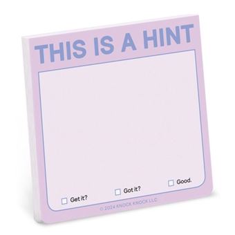 Knock Knock This Is A Hint Sticky Note Pastel Version - 1