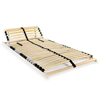 Estrado de Ripas vidaXL com 28 Ripas 7 Zonas 90X200 Cm - 1
