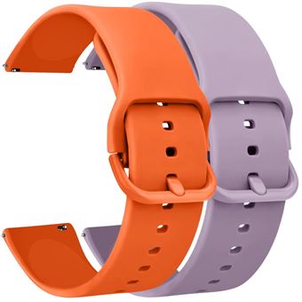 Kit 2 Braceletes Vivatone Antiimpacto para Huawei Watch Ultimate | Laranja e lavanda - 1