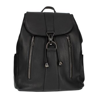 Mochila Gallantry feminina em couro sintético | Preto - 1